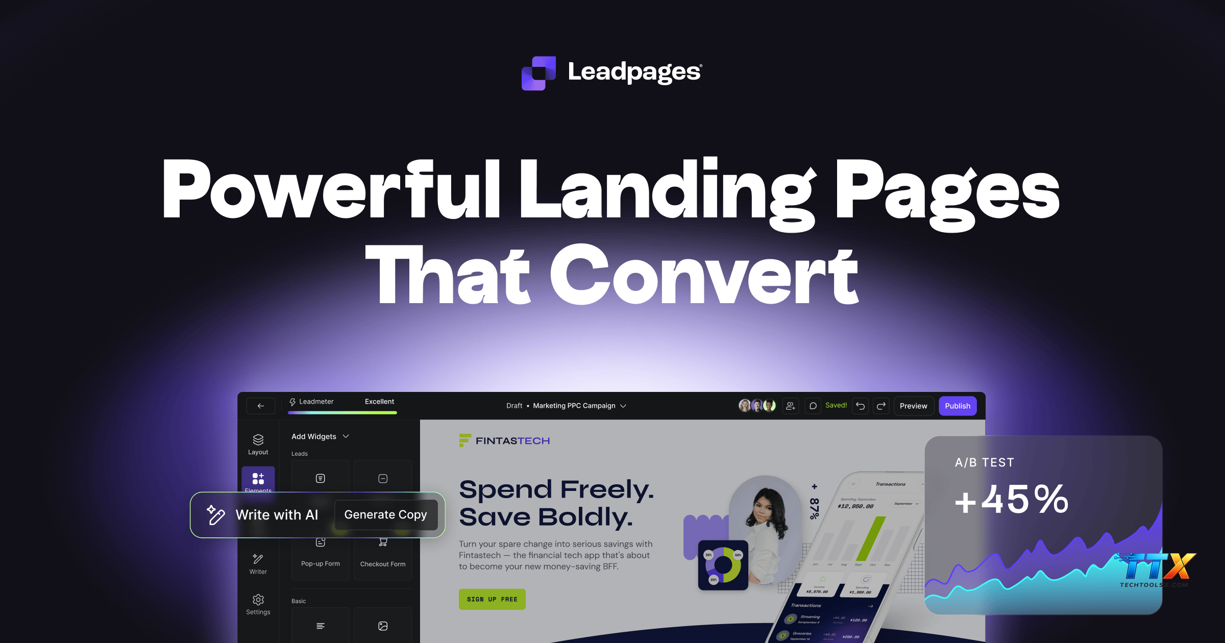 Lead page generator-techtoolsx.com