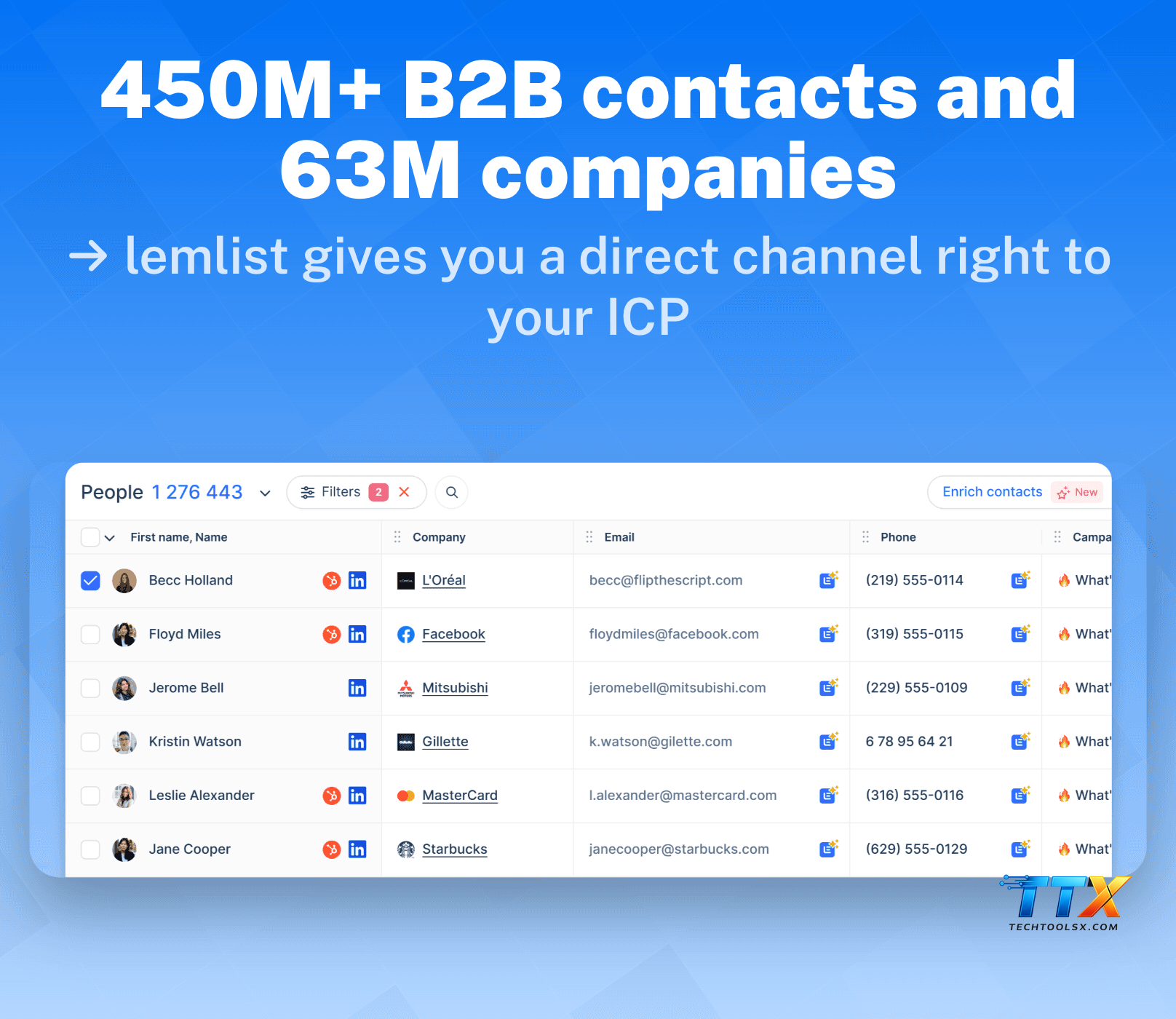 Terms used in lemlist CRM-techtoolsx.com