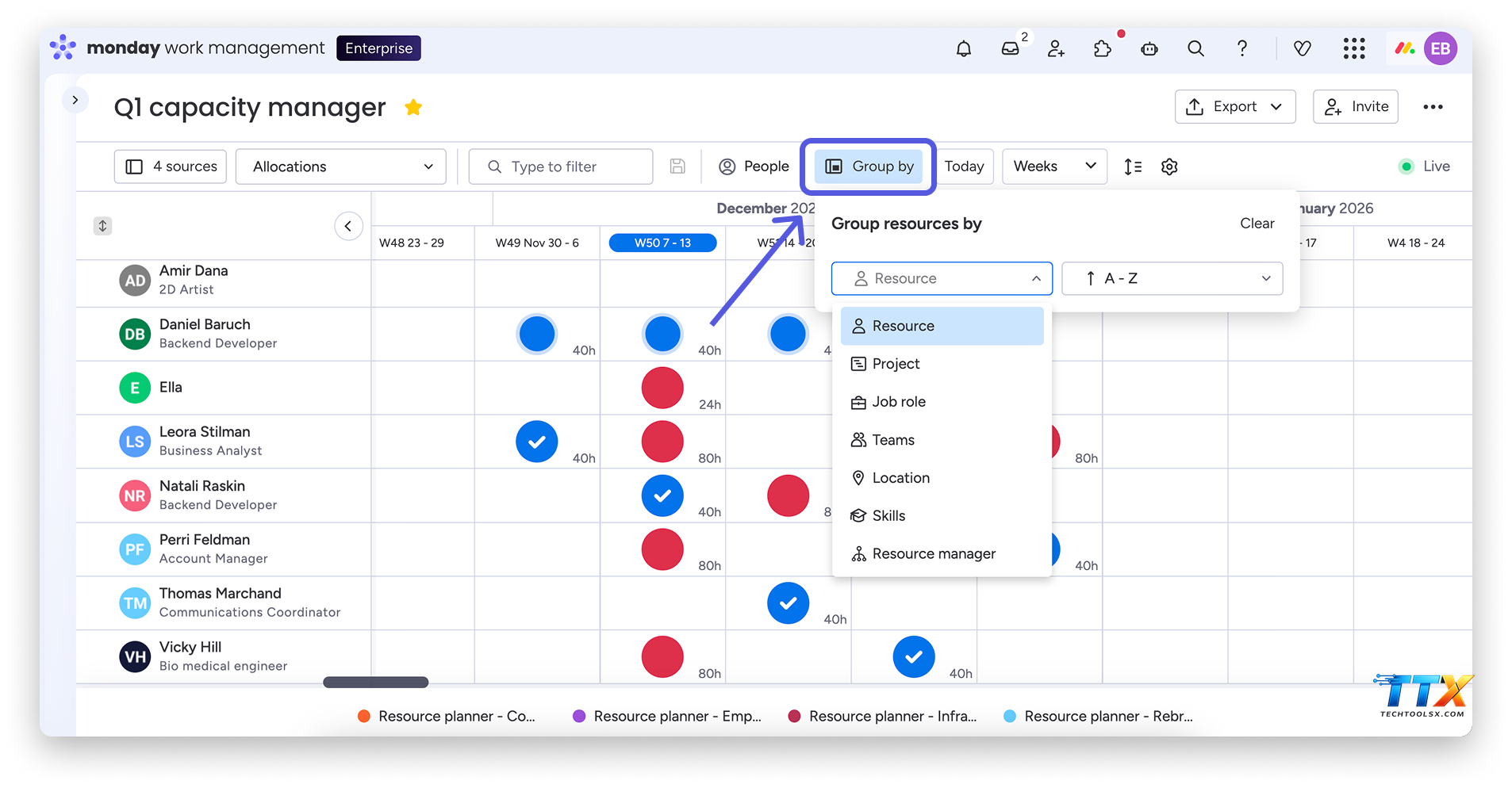 monday com resource management-techtoolsx.com