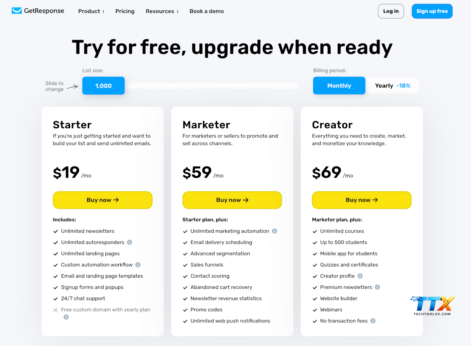 Getresponse pricing-techtoolsx.com _1