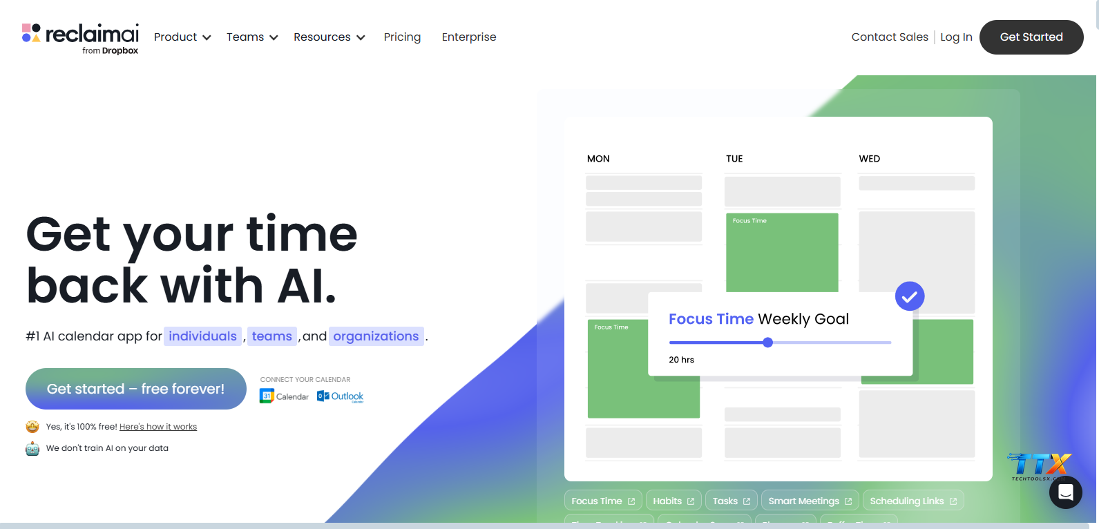 Reclaim ai pricing-techtoolsx.com _2