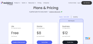 Reclaim ai pricing-techtoolsx.com _3