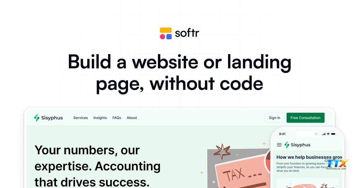 Softr website-techtoolsx.com